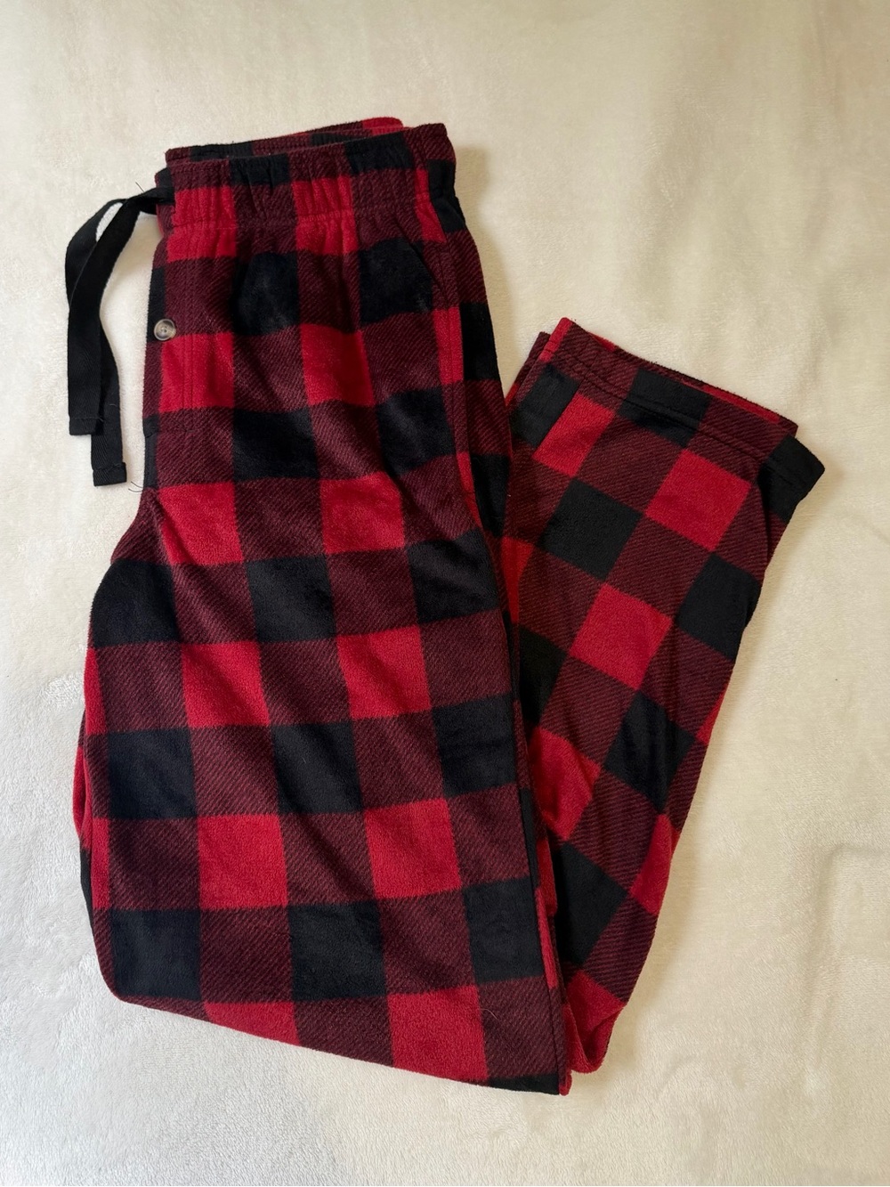 💙 Fleece Buffalo Check Pajama Pants